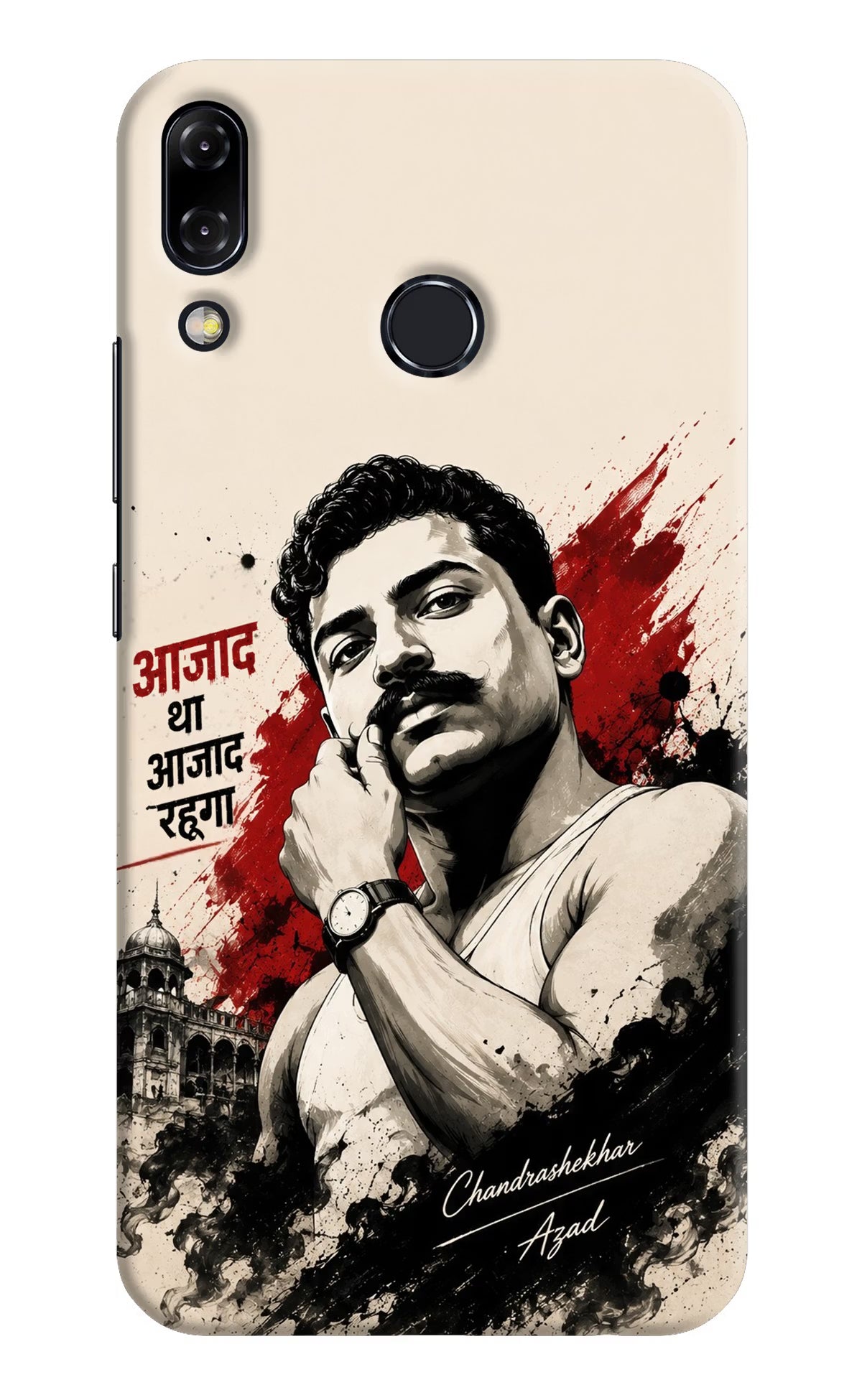 Chandrashekhar Azad Fearless Asus Zenfone 5Z Hard Case Back Cover by Casekaro