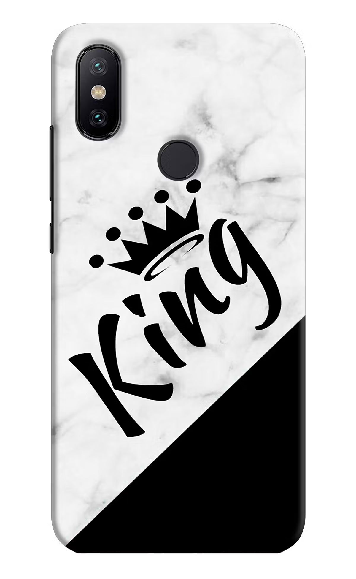 King Mi A2 Hard Case Back Cover by Casekaro