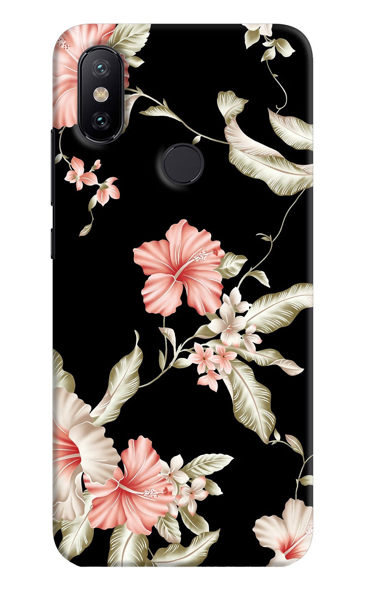 Flowers Mi A2 Hard Case Back Cover by Casekaro