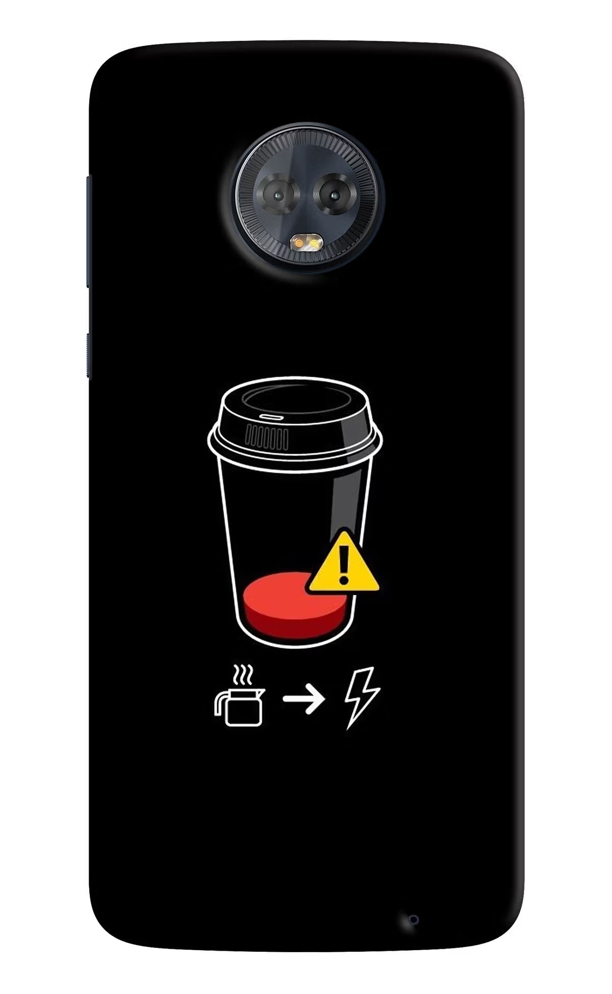 Coffee Moto G6 Hard Case Back Cover by Casekaro