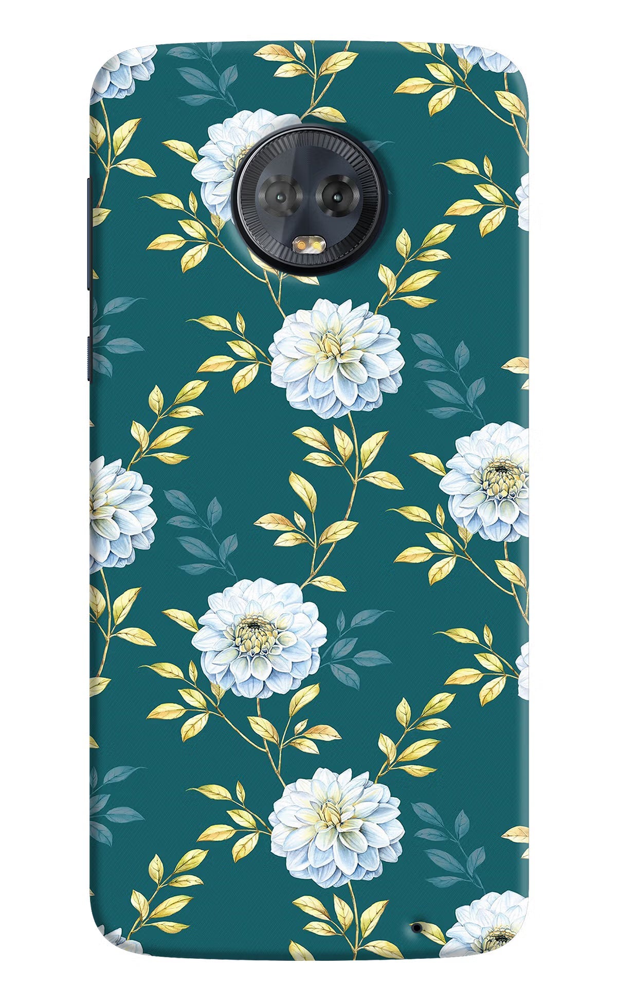 Flowers Moto G6 Hard Case Back Cover by Casekaro