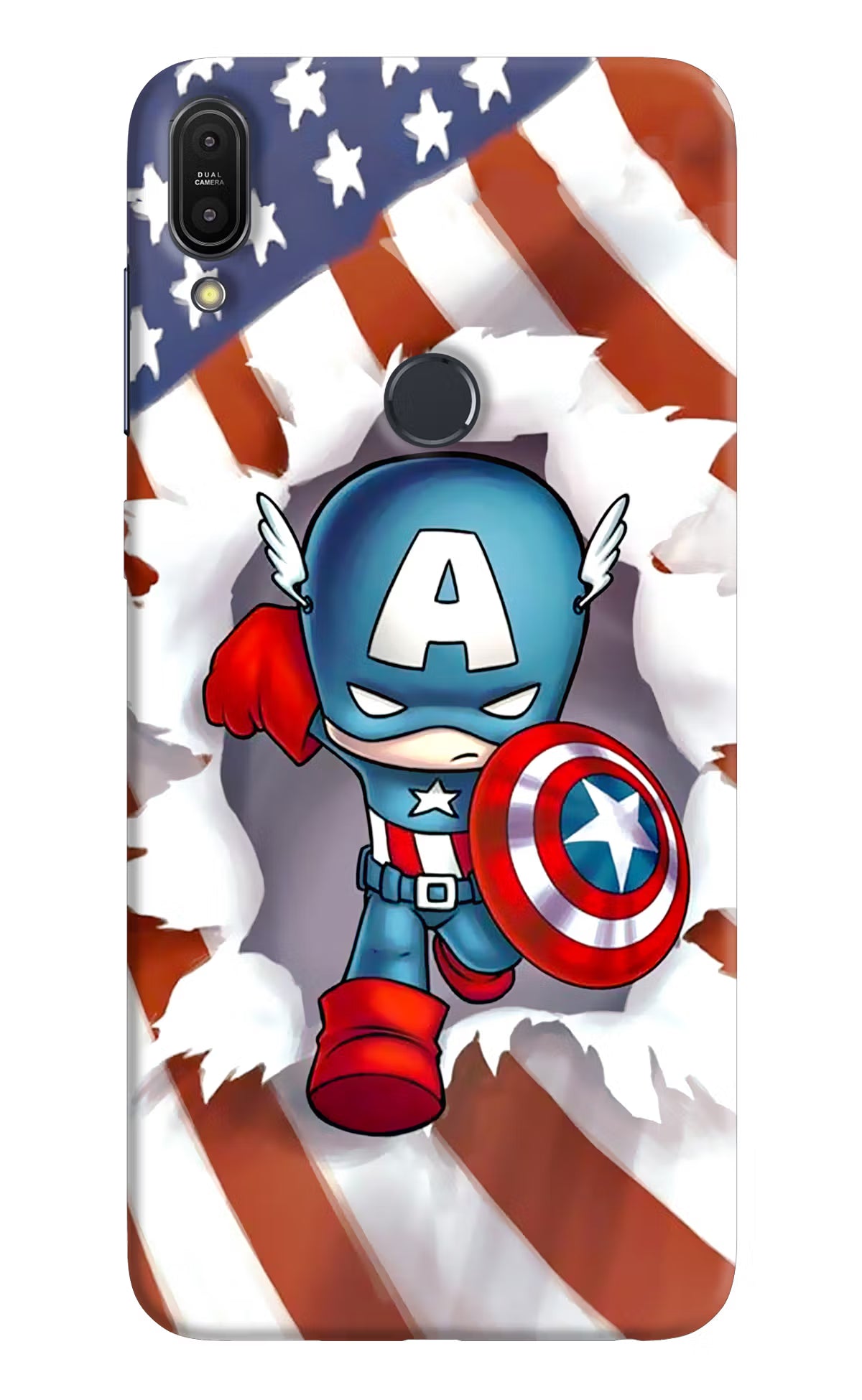 Captain America Asus Zenfone Max Pro M1 Hard Case Back Cover by Casekaro