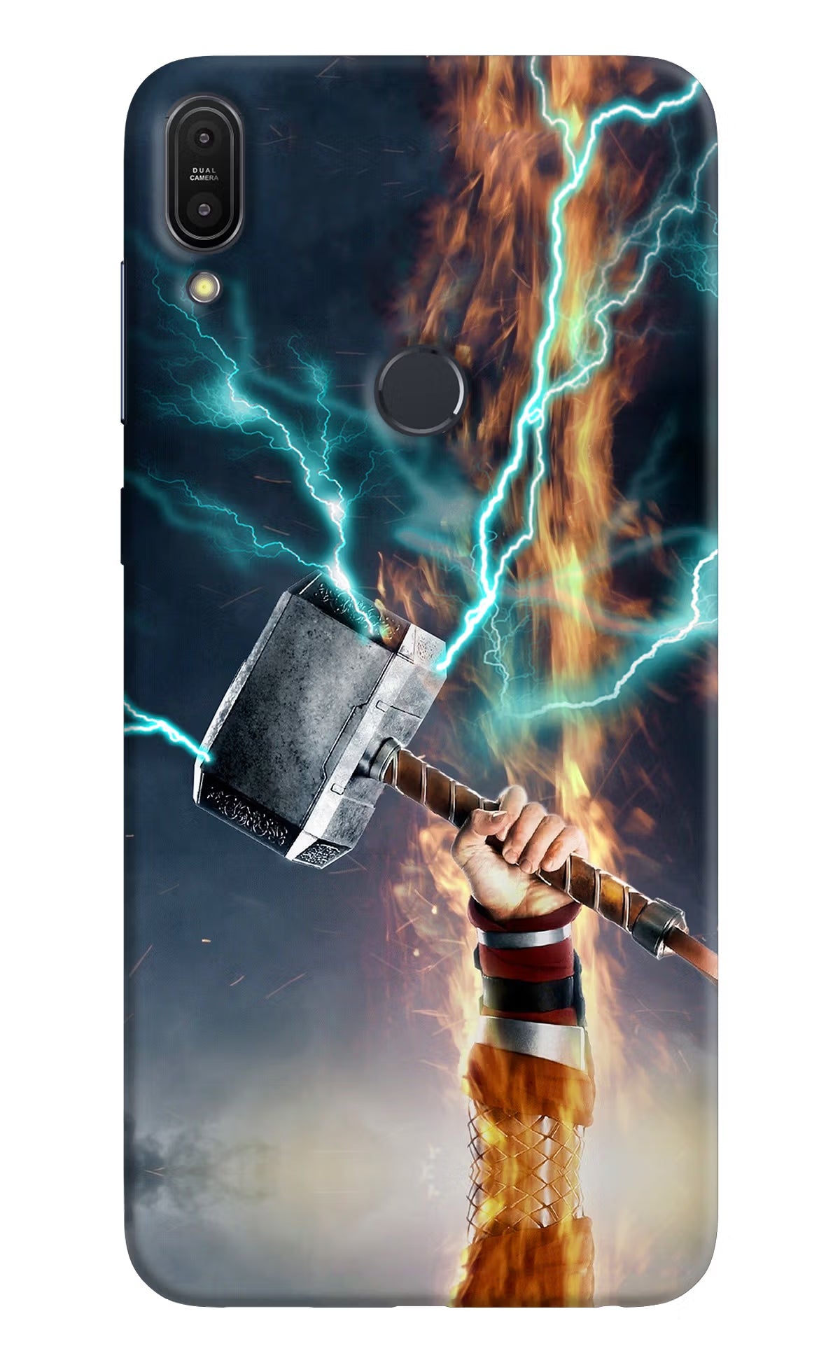 Thor Hammer Mjolnir Asus Zenfone Max Pro M1 Hard Case Back Cover by Casekaro