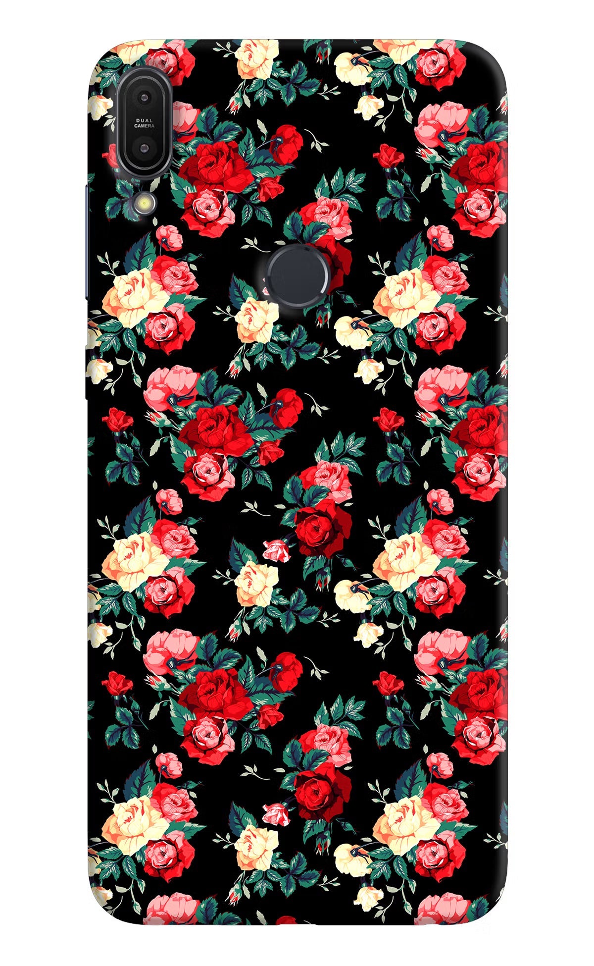 Rose Pattern Asus Zenfone Max Pro M1 Hard Case Back Cover by Casekaro