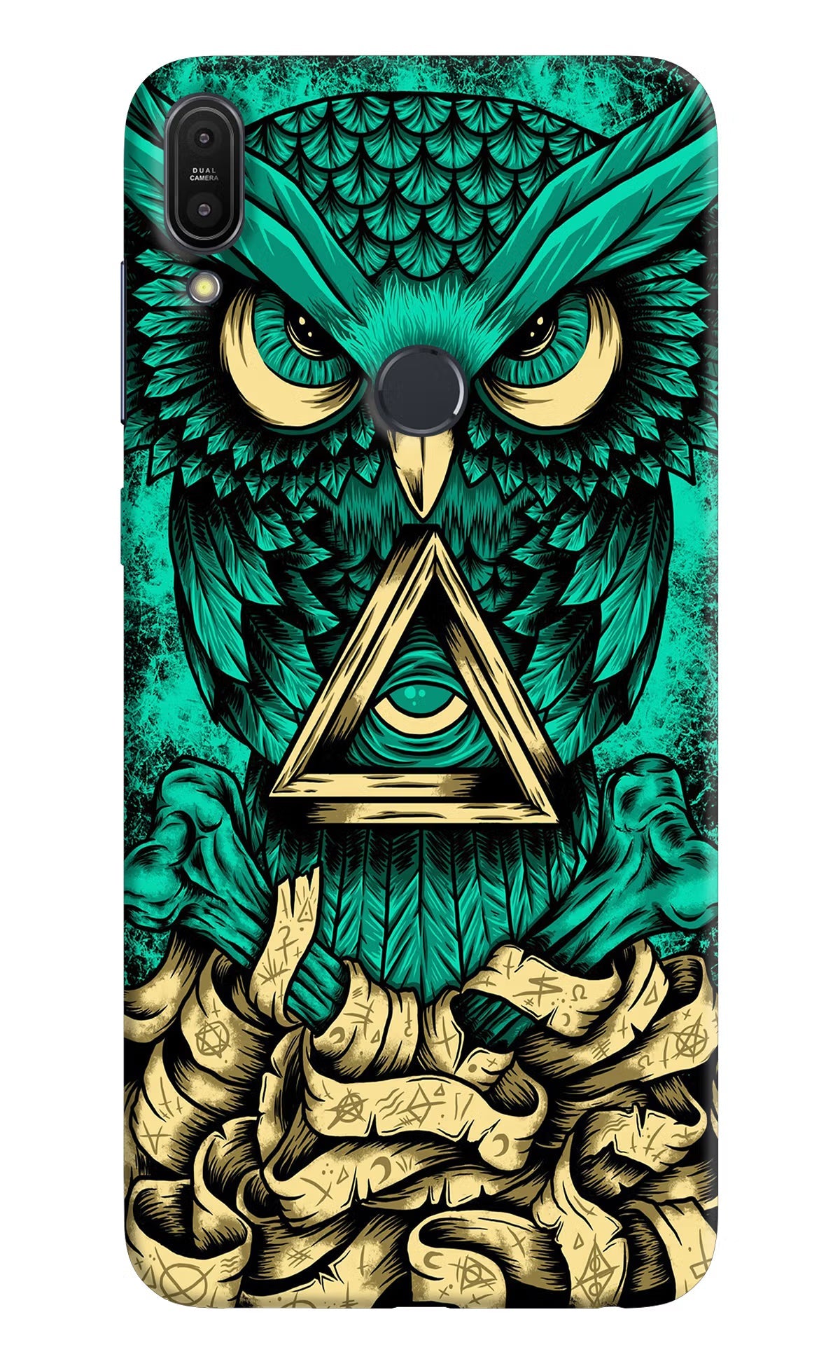 Green Owl Asus Zenfone Max Pro M1 Hard Case Back Cover by Casekaro