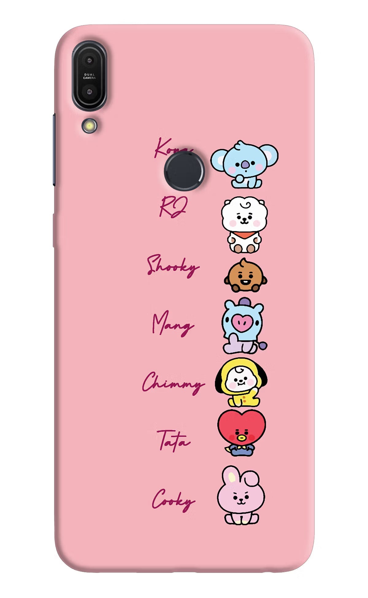 BTS names Asus Zenfone Max Pro M1 Hard Case Back Cover by Casekaro