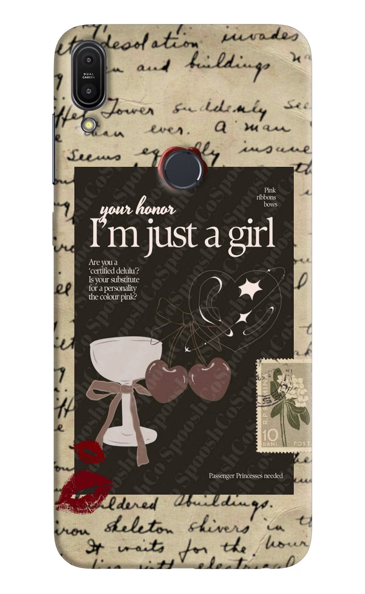 I am just a girl Asus Zenfone Max Pro M1 Hard Case Back Cover by Casekaro
