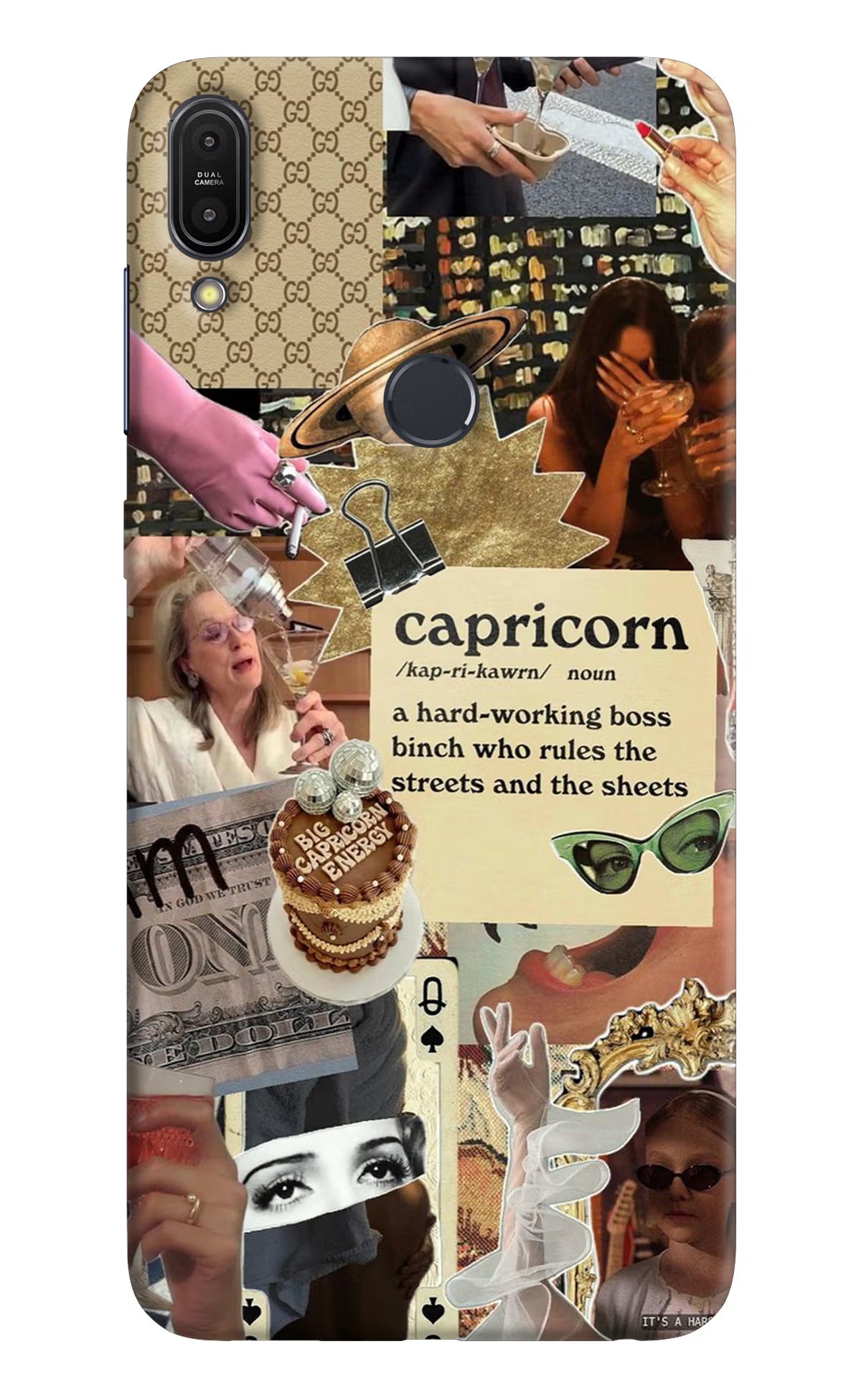Capricorn Zodiac Asus Zenfone Max Pro M1 Hard Case Back Cover by Casekaro