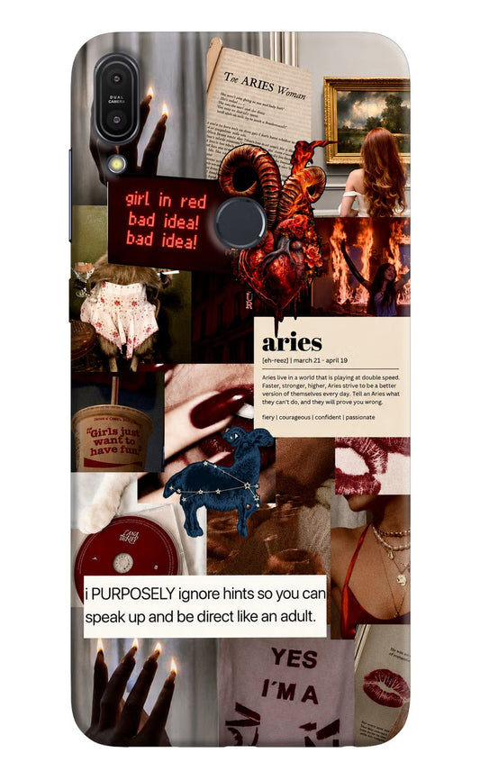 Zodiac Aries Asus Zenfone Max Pro M1 Hard Case Back Cover by Casekaro