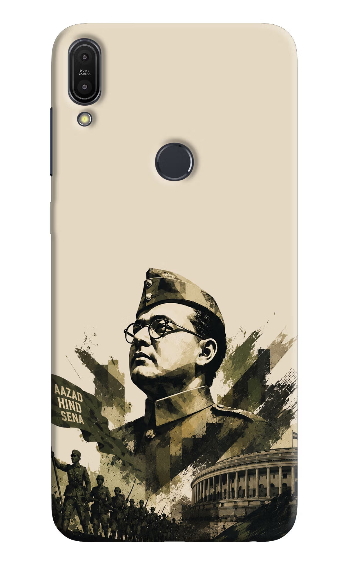 Netaji Rising Asus Zenfone Max Pro M1 Hard Case Back Cover by Casekaro
