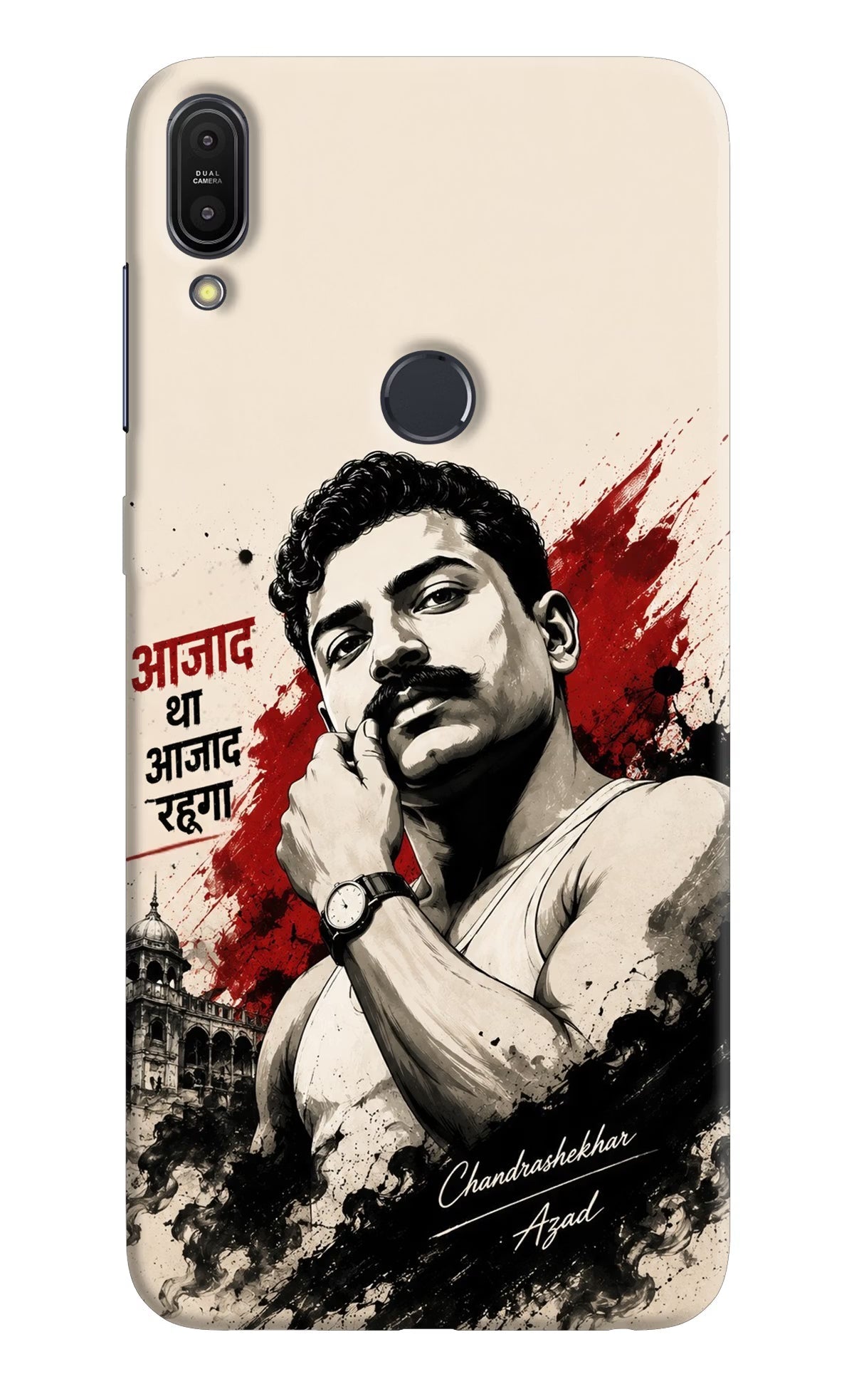 Chandrashekhar Azad Fearless Asus Zenfone Max Pro M1 Hard Case Back Cover by Casekaro