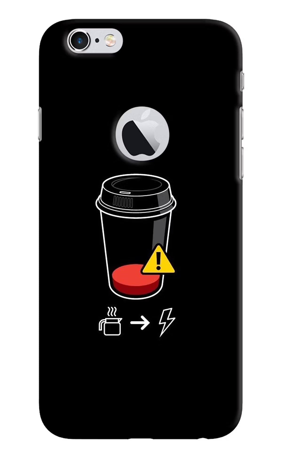 Coffee iPhone 6 Logocut Hard Case Back Cover by Casekaro