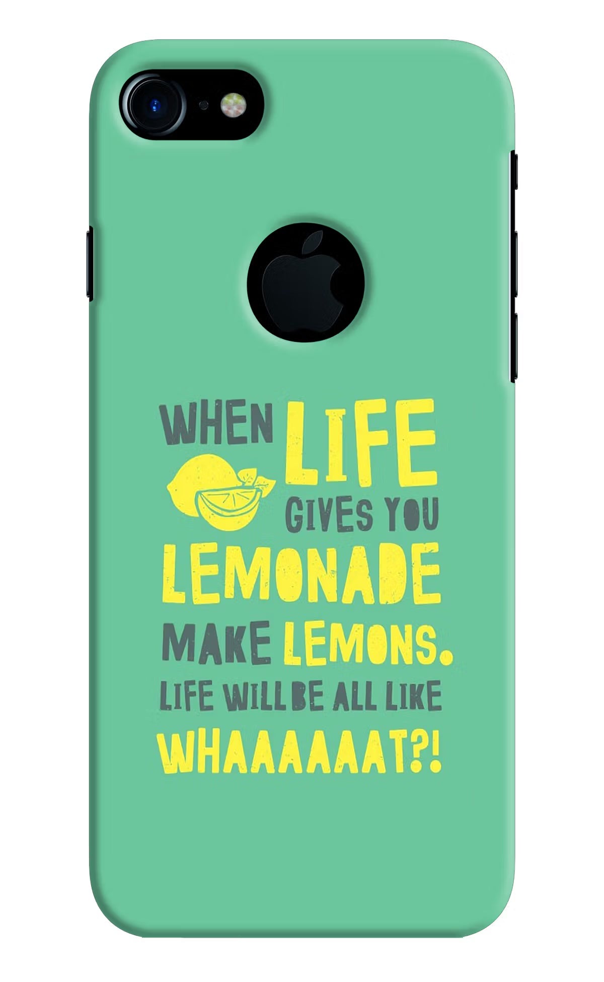 Quote iPhone 7 Logocut Hard Case Back Cover by Casekaro