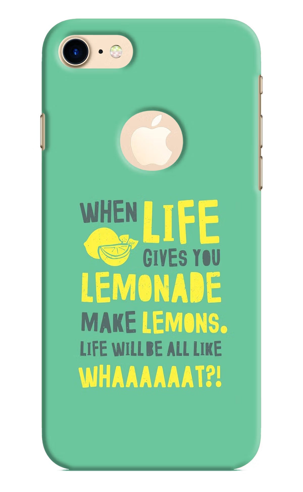 Quote iPhone 8 Logocut Hard Case Back Cover by Casekaro