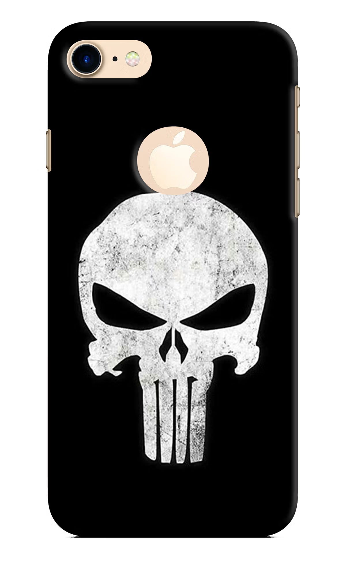 Punisher Skull iPhone 8 Logocut Hard Case Back Cover by Casekaro