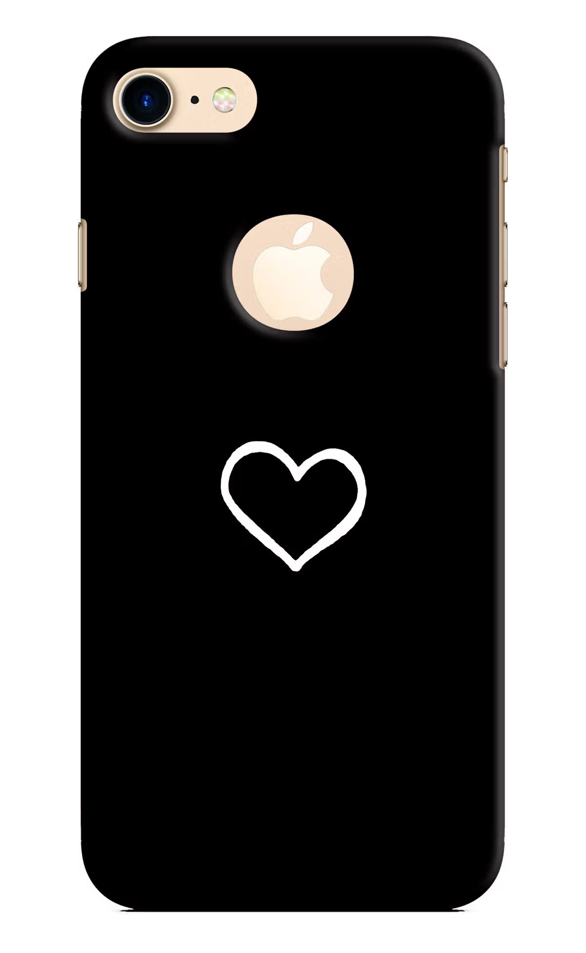 Heart iPhone 8 Logocut Hard Case Back Cover by Casekaro