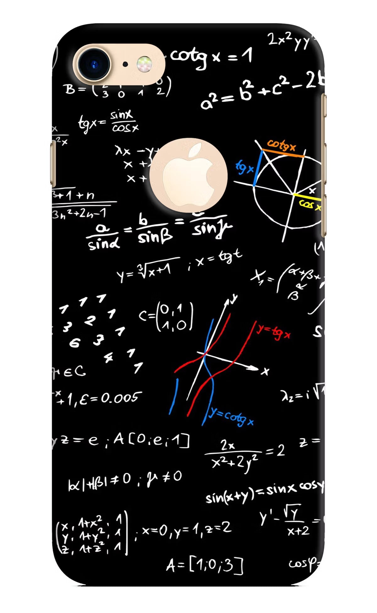 Mathematics Formula iPhone 8 Logocut Hard Case Back Cover by Casekaro