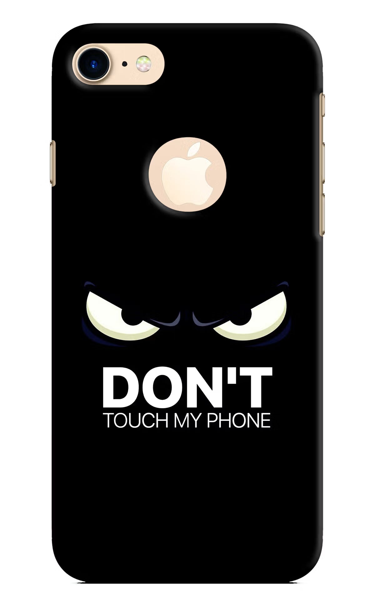 Don'T Touch My Phone iPhone 8 Logocut Hard Case Back Cover by Casekaro