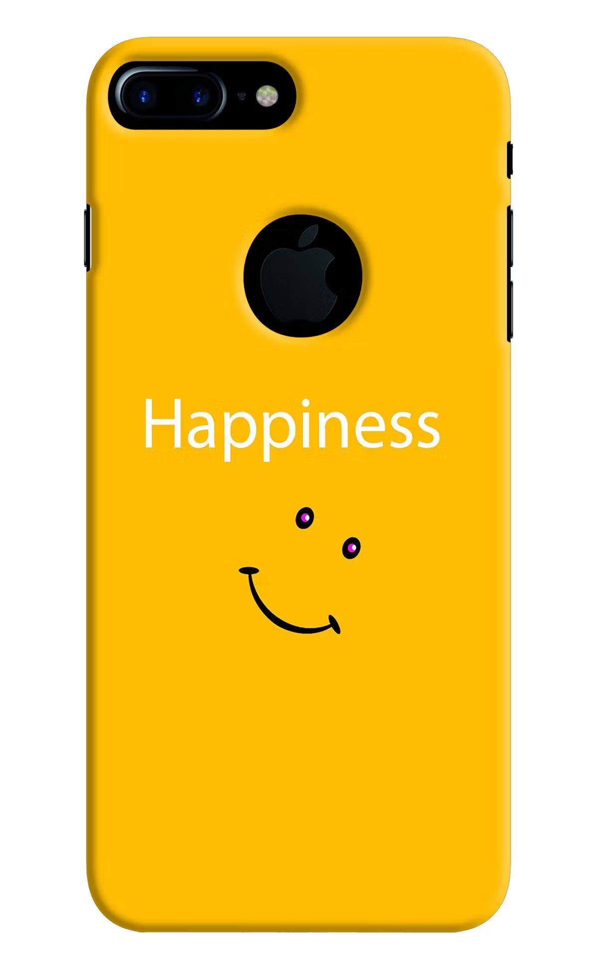 Happiness With Smiley iPhone 7 Plus Logocut Hard Case Back Cover by Casekaro