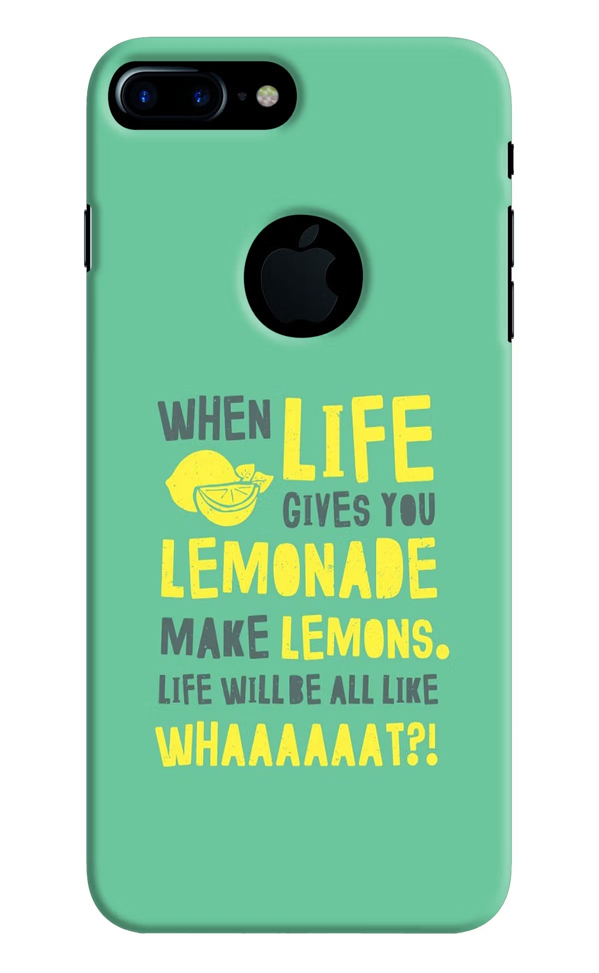 Quote iPhone 7 Plus Logocut Hard Case Back Cover by Casekaro