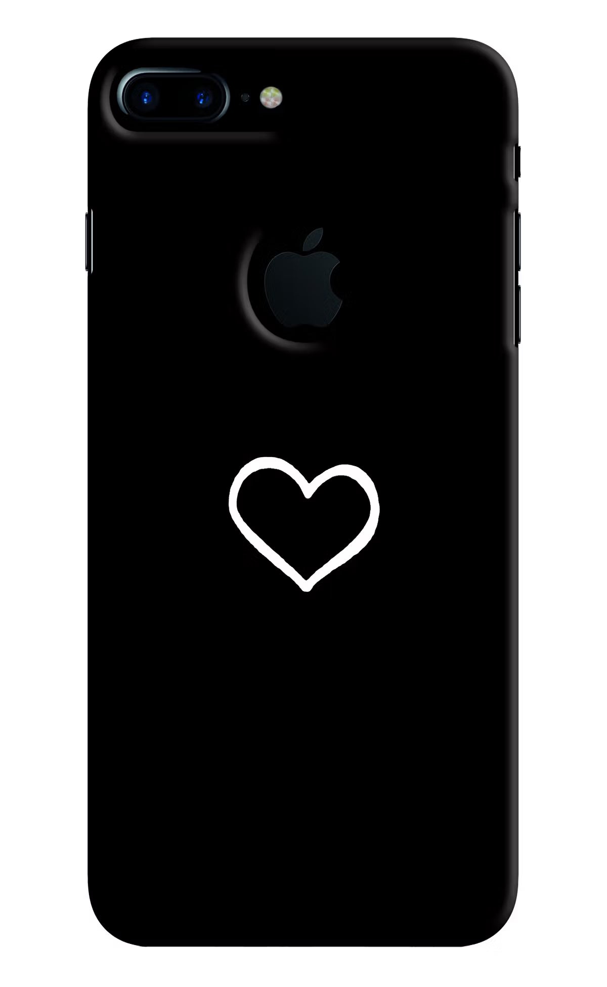 Heart iPhone 7 Plus Logocut Hard Case Back Cover by Casekaro