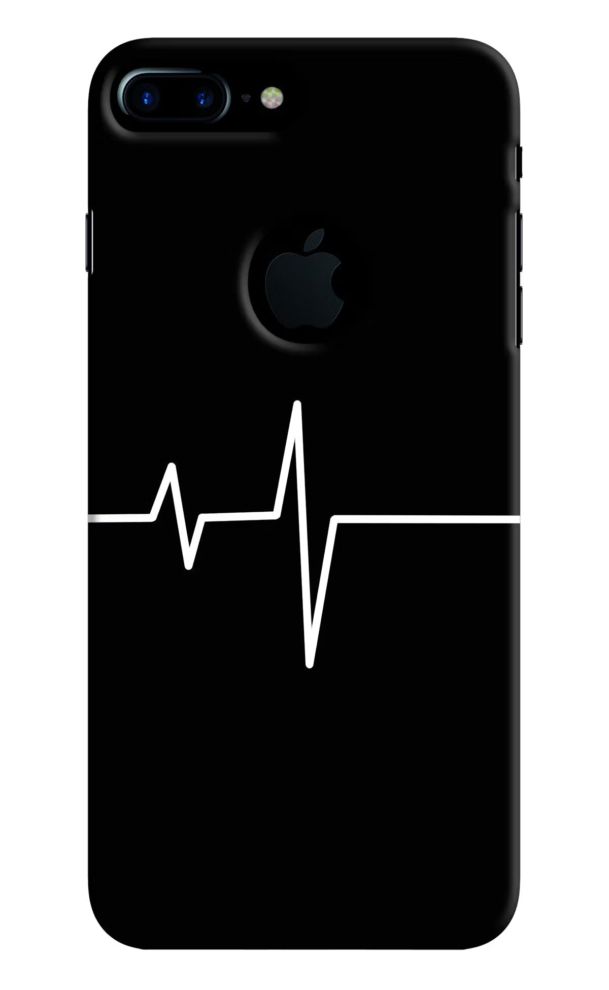 Heart Beats iPhone 7 Plus Logocut Hard Case Back Cover by Casekaro