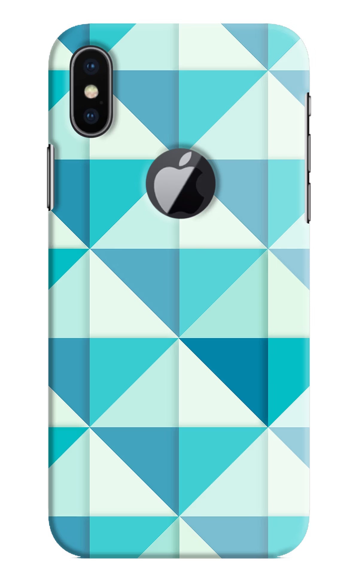 Abstract iPhone X Logocut Hard Case Back Cover by Casekaro