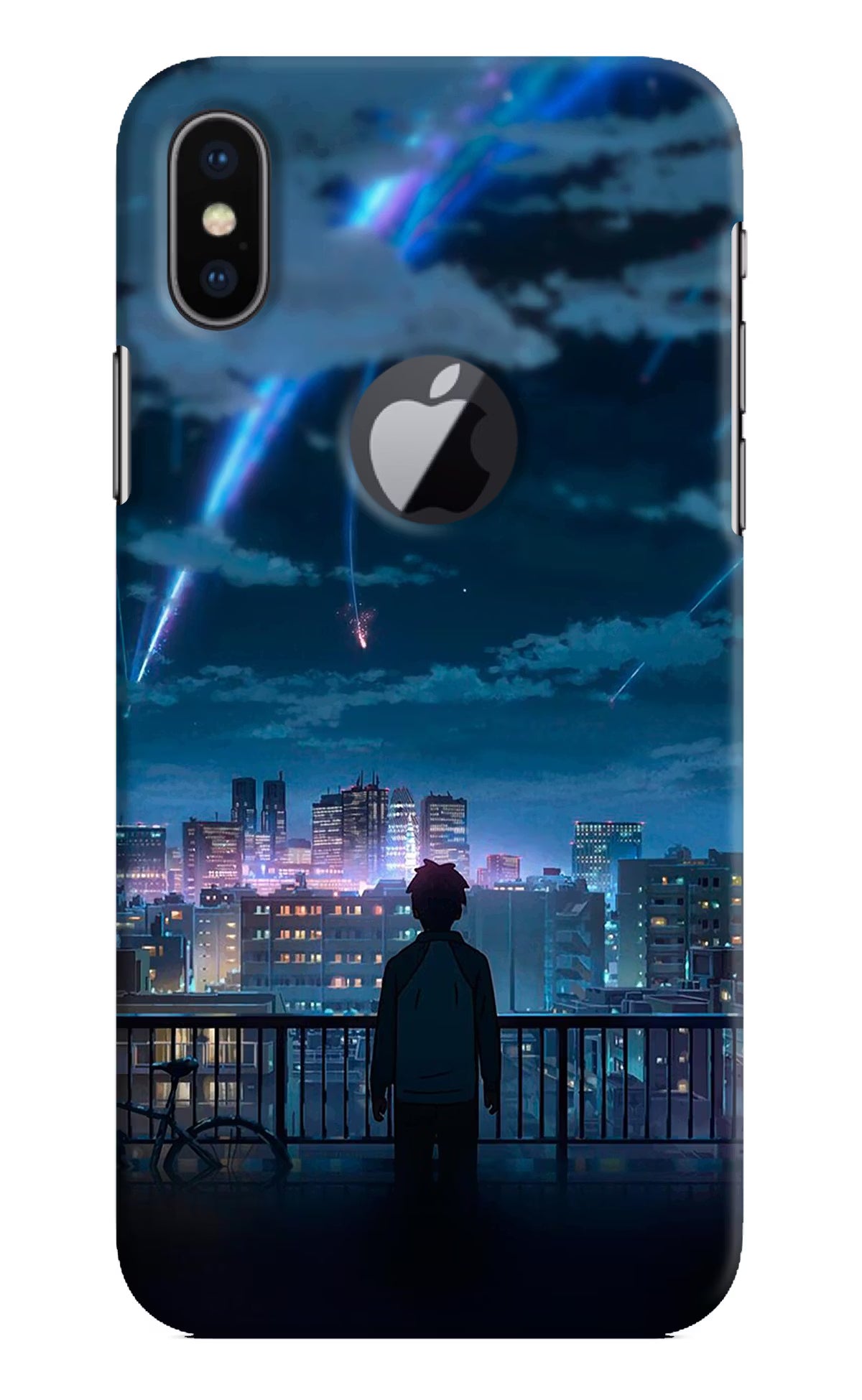 Anime iPhone X Logocut Hard Case Back Cover by Casekaro