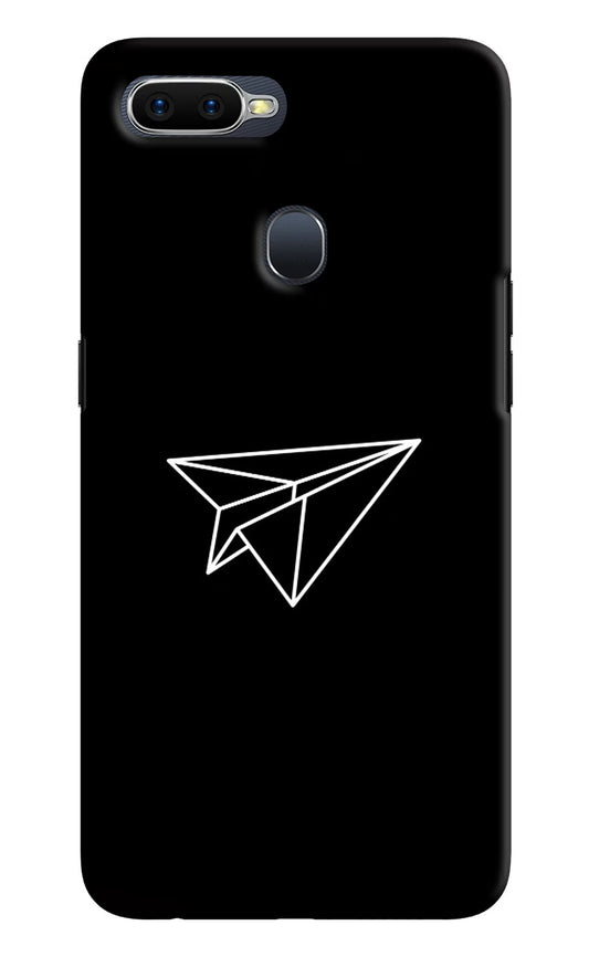 Paper Plane White Oppo F9/F9 Pro Hard Case Back Cover by Casekaro