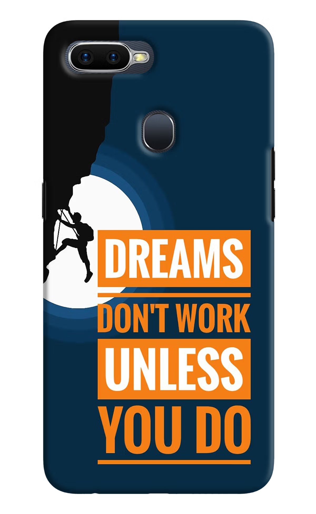 Dreams Don’T Work Unless You Do Oppo F9/F9 Pro Hard Case Back Cover by Casekaro