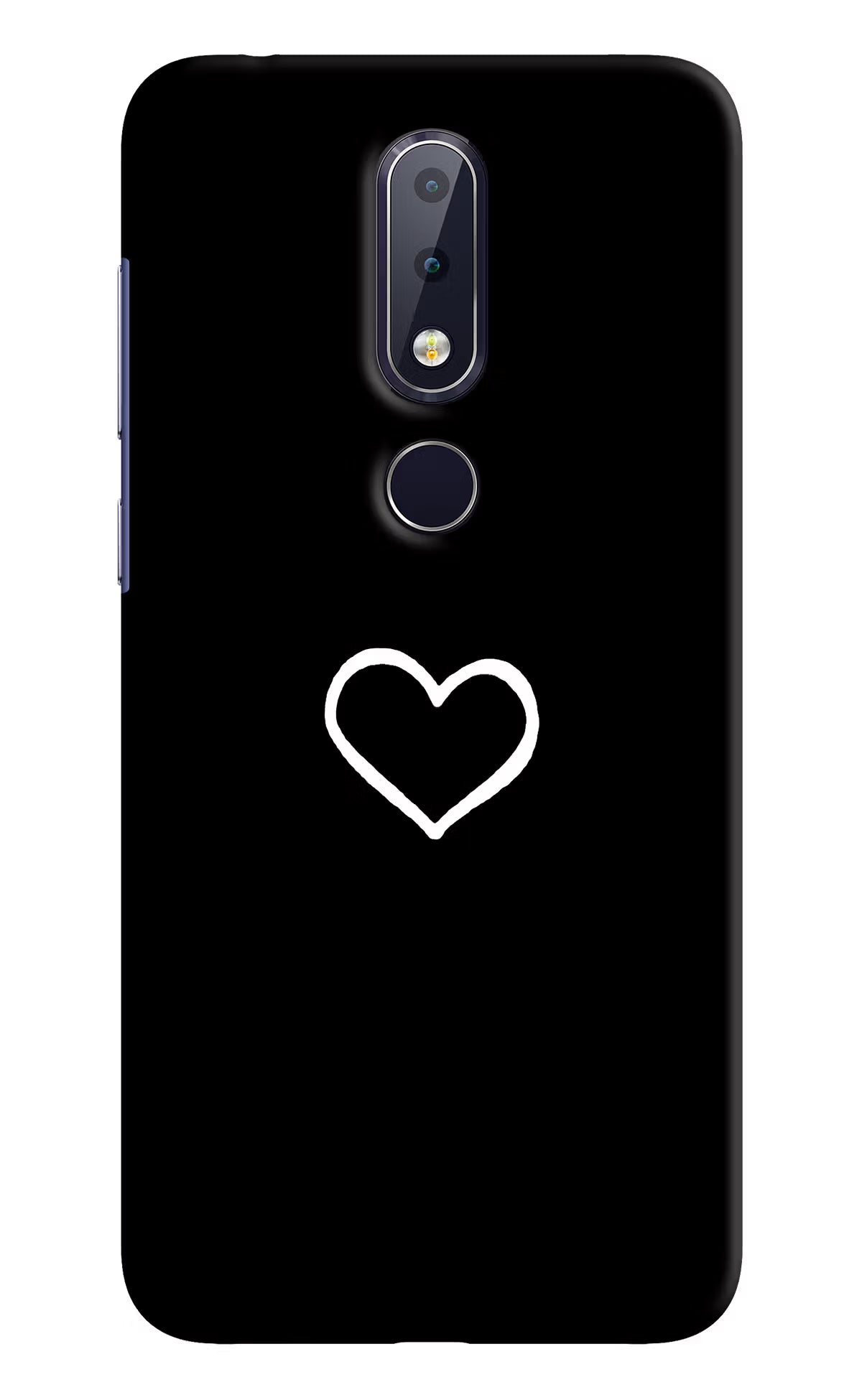 Heart Nokia 6.1 plus Hard Case Back Cover by Casekaro