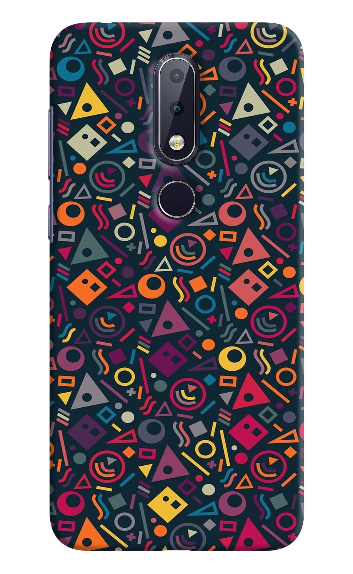 Geometric Abstract Nokia 6.1 plus Hard Case Back Cover by Casekaro