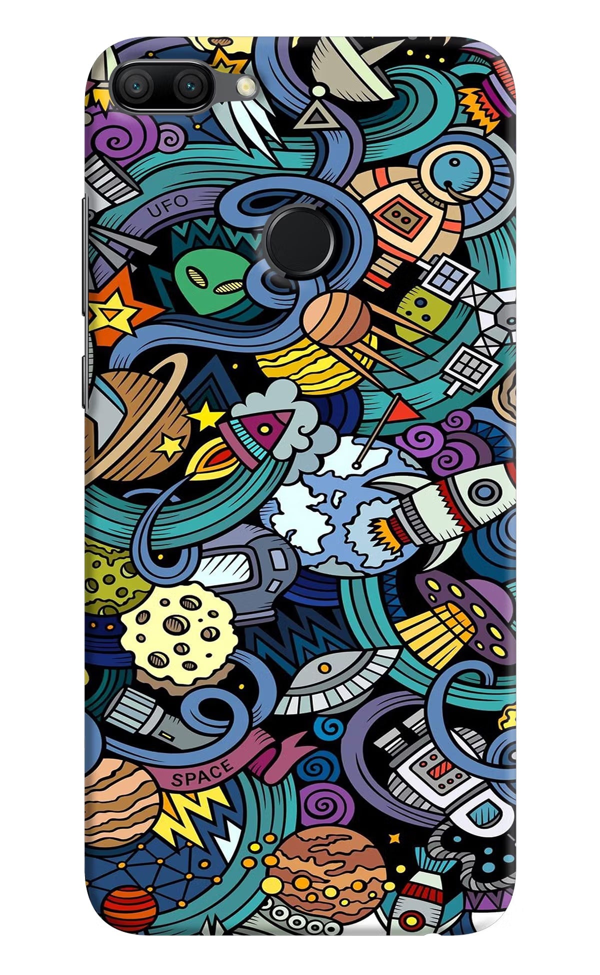 Space Abstract Honor 9N Hard Case Back Cover by Casekaro