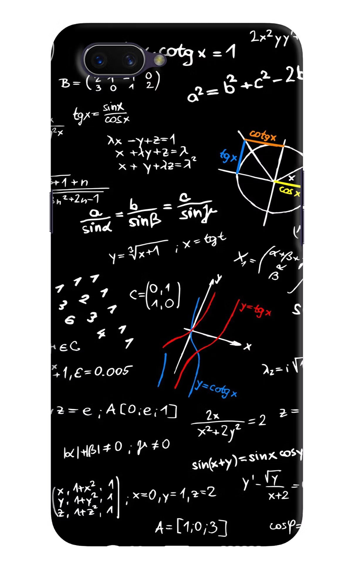 Mathematics Formula Oppo A3S Hard Case Back Cover by Casekaro