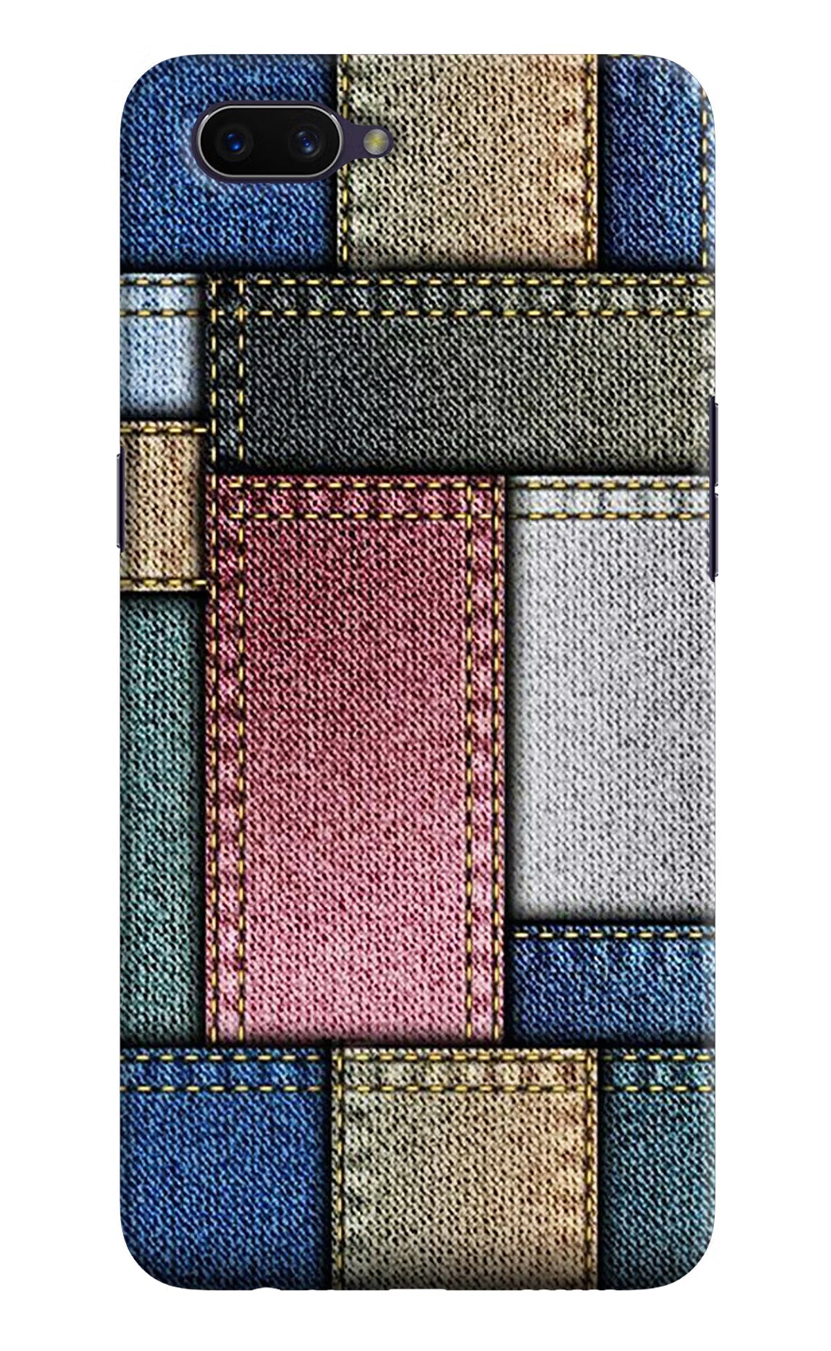 Multicolor Jeans Oppo A3S Hard Case Back Cover by Casekaro