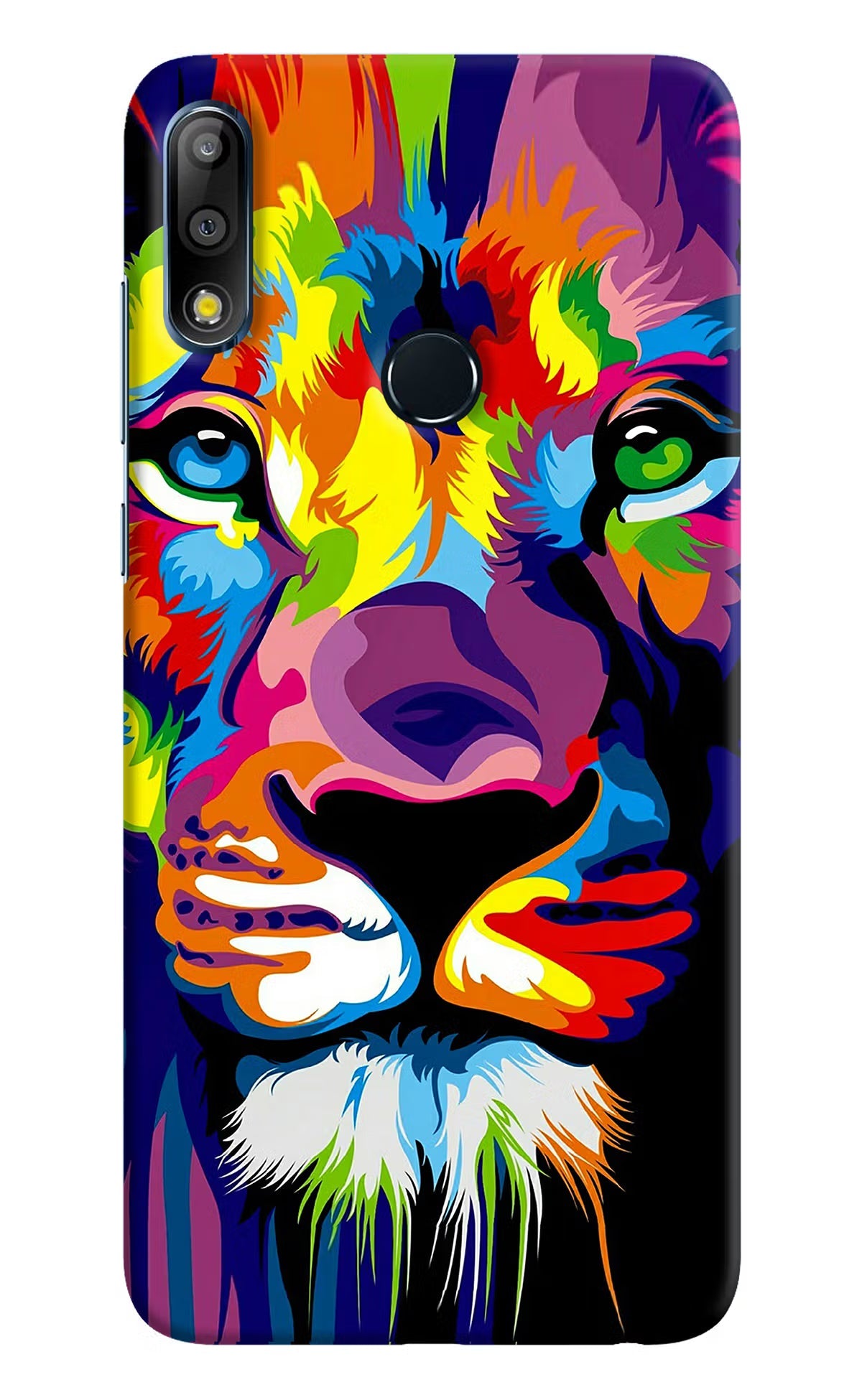 Lion Asus Zenfone Max Pro M2 Hard Case Back Cover by Casekaro