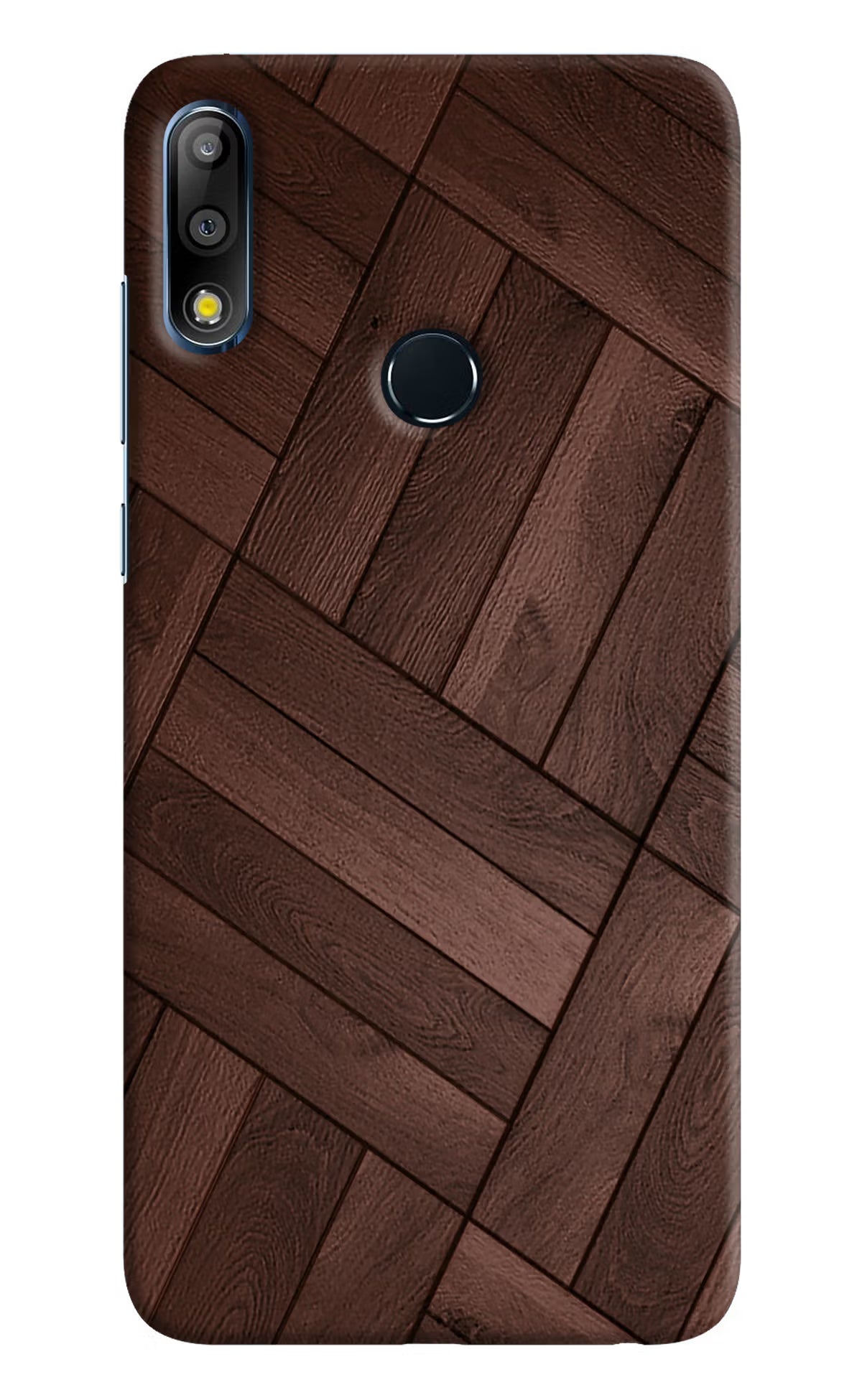 Wooden Texture Design Asus Zenfone Max Pro M2 Hard Case Back Cover by Casekaro