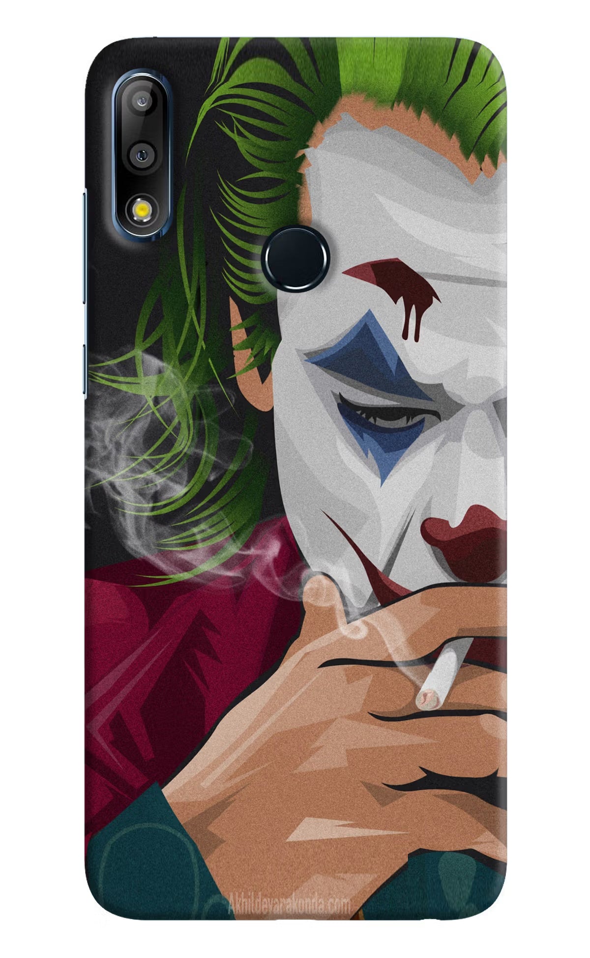 Joker Smoking Asus Zenfone Max Pro M2 Hard Case Back Cover by Casekaro