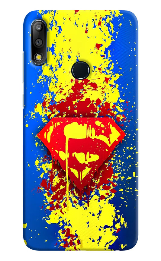 Superman logo Asus Zenfone Max Pro M2 Hard Case Back Cover by Casekaro
