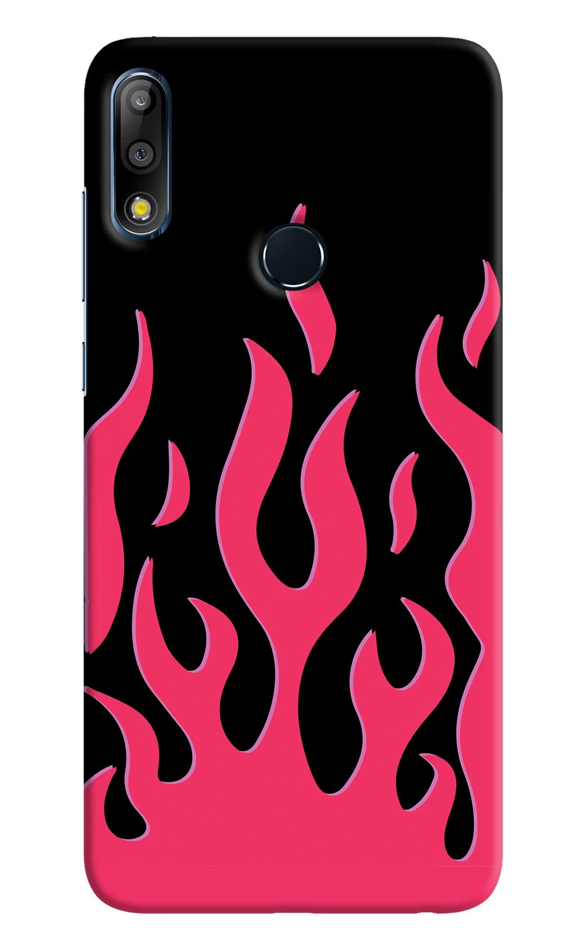 Fire Flames Asus Zenfone Max Pro M2 Hard Case Back Cover by Casekaro