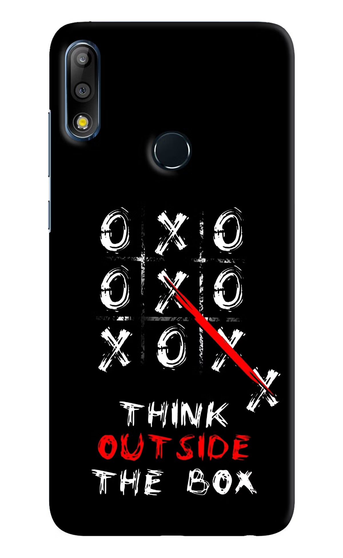 Think out of the BOX Asus Zenfone Max Pro M2 Hard Case Back Cover by Casekaro