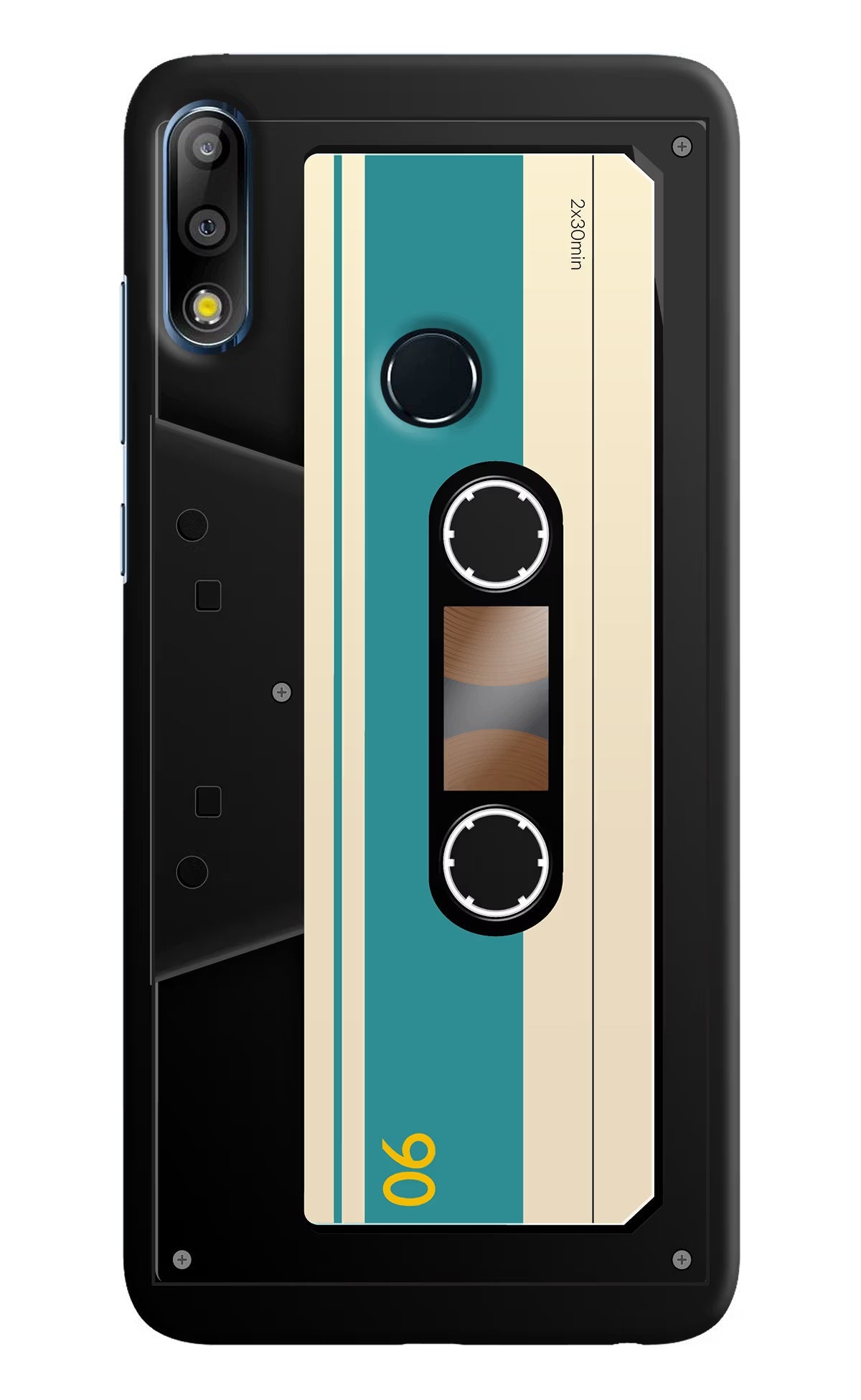 Cassette Asus Zenfone Max Pro M2 Hard Case Back Cover by Casekaro