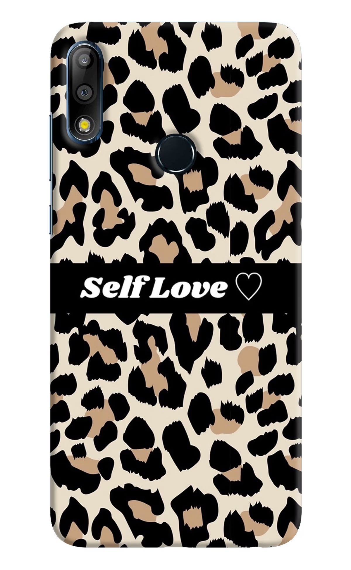 Leopard Print Self Love Asus Zenfone Max Pro M2 Hard Case Back Cover by Casekaro