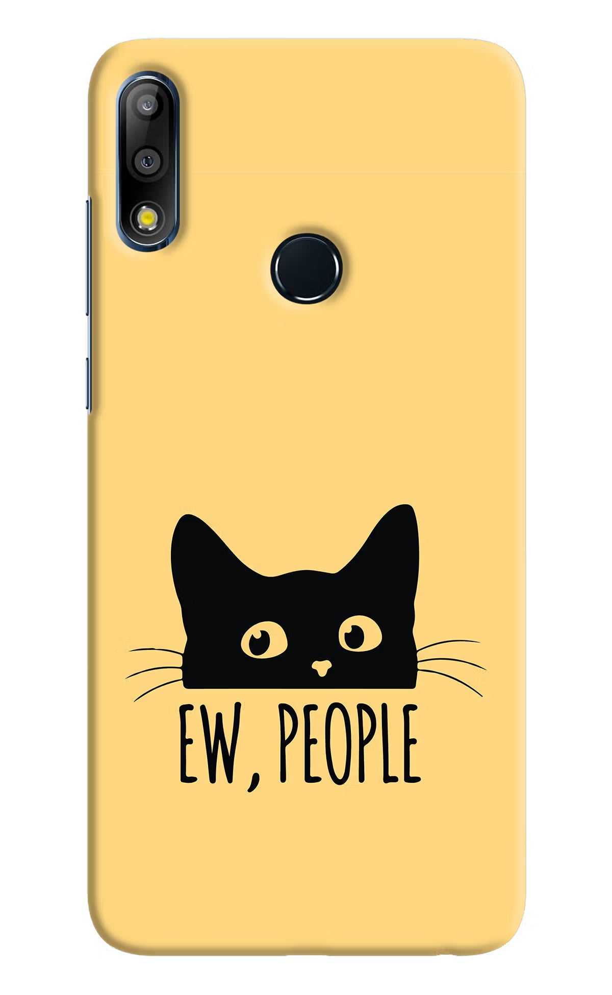 Ew People Catitude Asus Zenfone Max Pro M2 Hard Case Back Cover by Casekaro