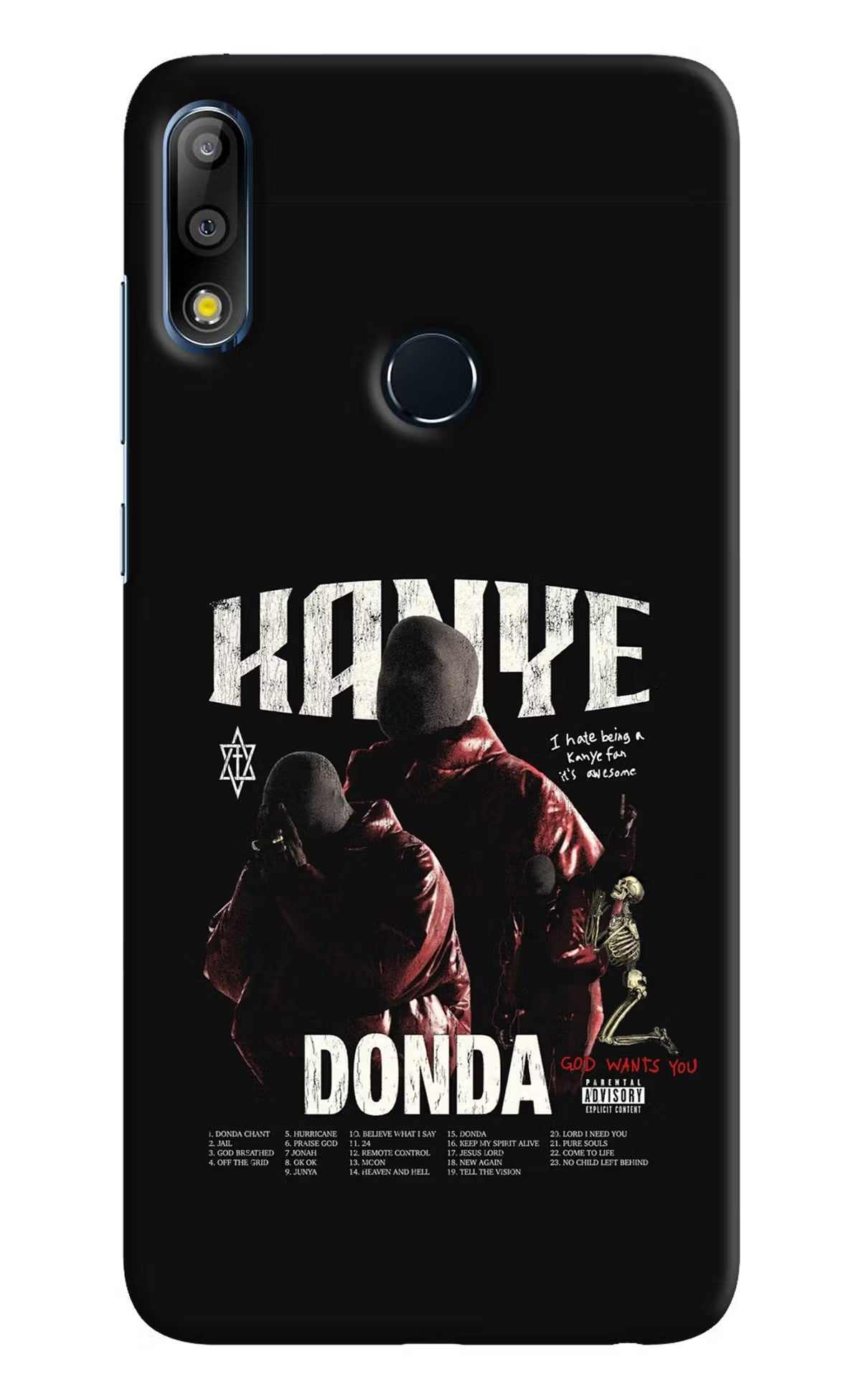 Donda Kanye West Asus Zenfone Max Pro M2 Hard Case Back Cover by Casekaro