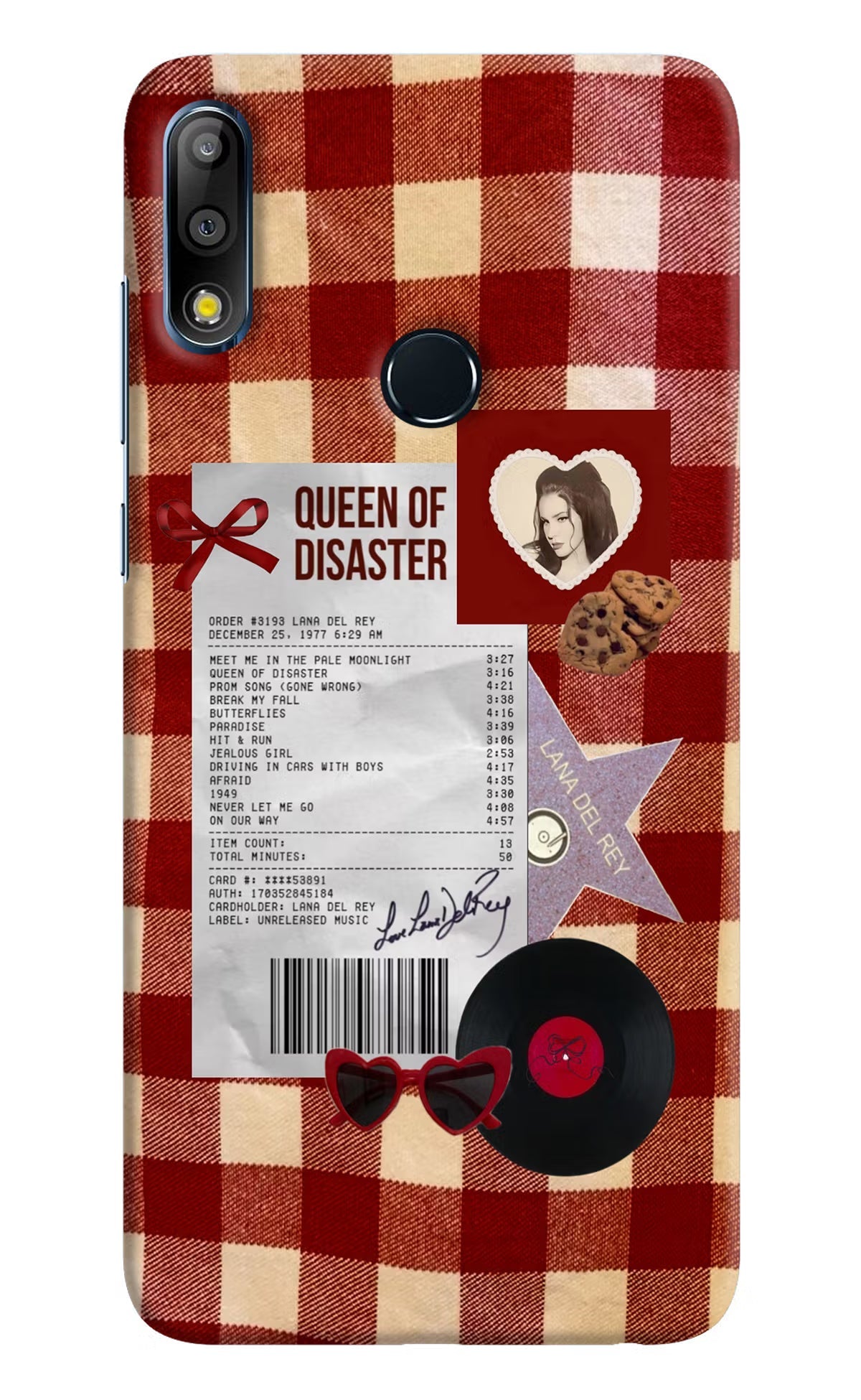 Queen of Disaster Asus Zenfone Max Pro M2 Hard Case Back Cover by Casekaro