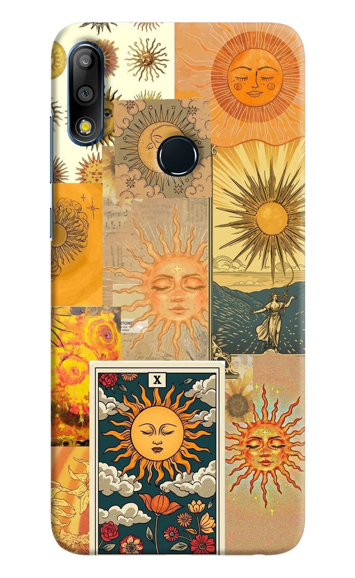 Sun Asus Zenfone Max Pro M2 Hard Case Back Cover by Casekaro