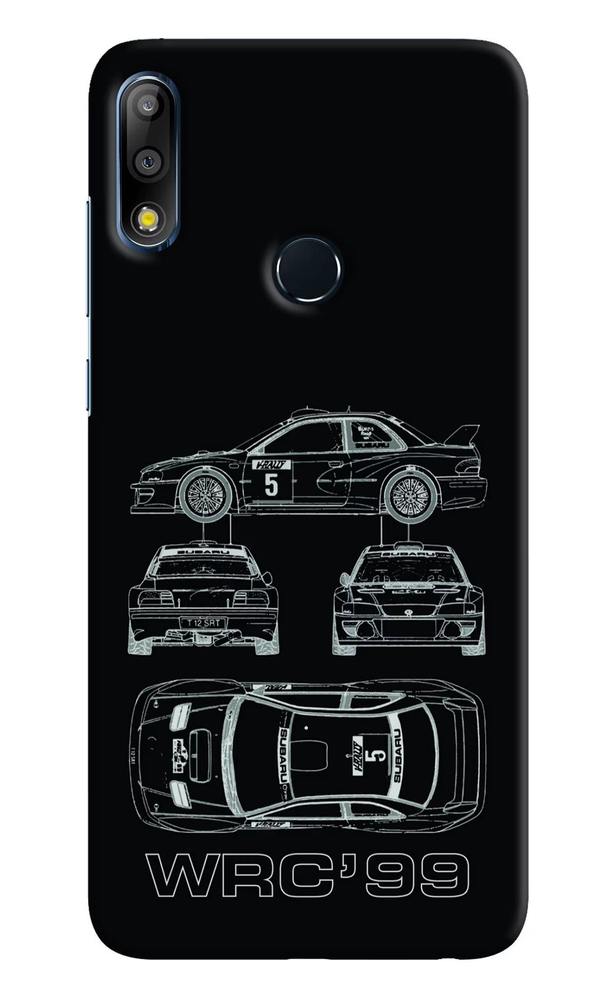 WRC'99 Asus Zenfone Max Pro M2 Hard Case Back Cover by Casekaro