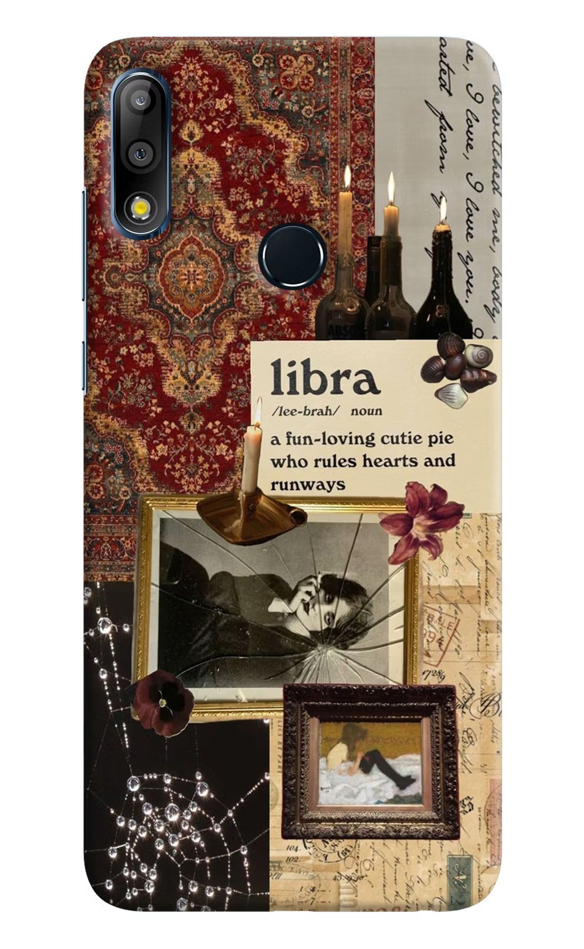 Libra Zodiac Asus Zenfone Max Pro M2 Hard Case Back Cover by Casekaro