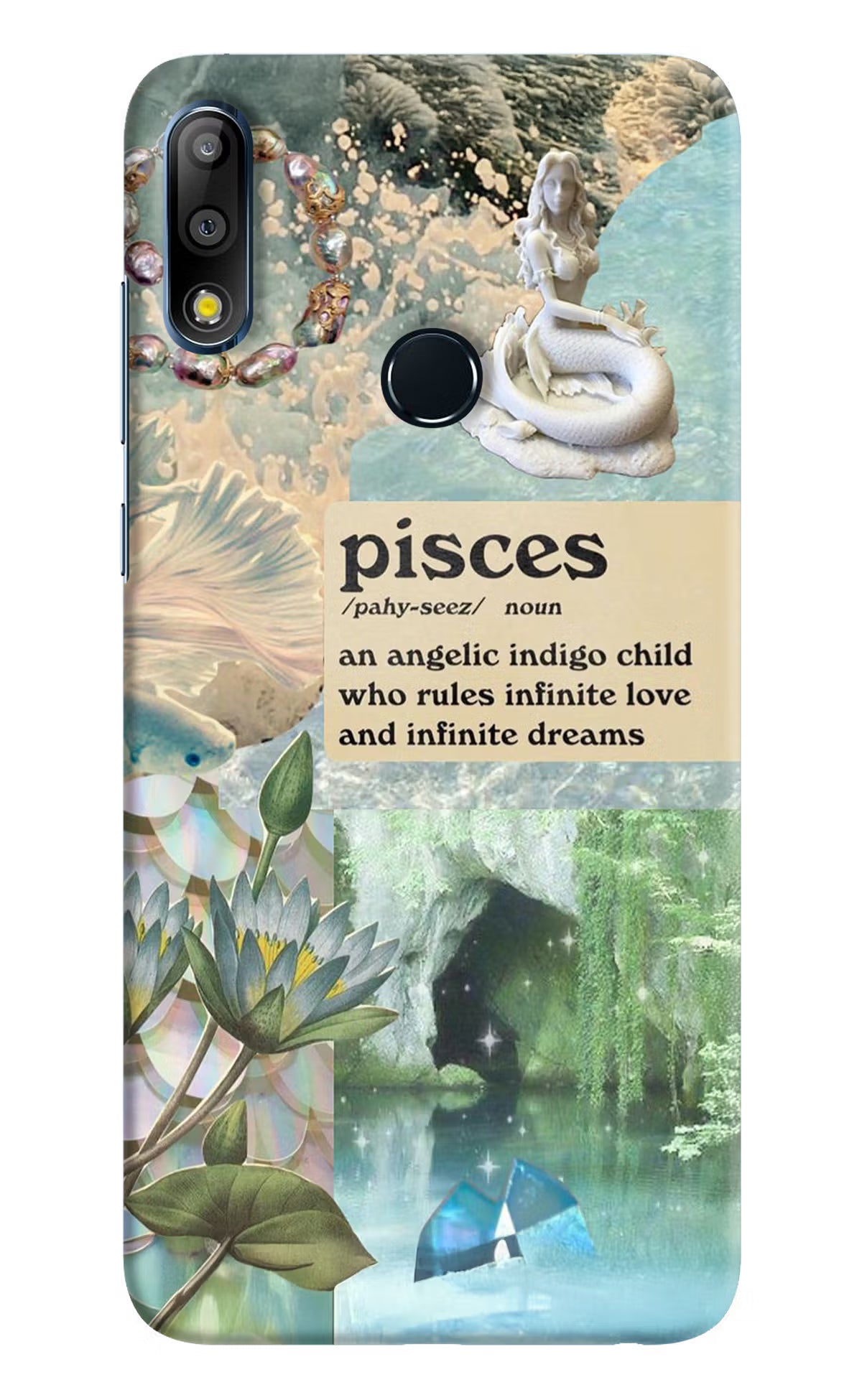 Pisces Zodiac Asus Zenfone Max Pro M2 Hard Case Back Cover by Casekaro